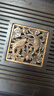 簡(jiǎn)約竹制茶盤(pán)小型家用一體式功夫茶具瀝水托盤(pán)干泡茶臺茶托竹茶海 雙魚(yú)戲荷【43*26*3.5】+水管水球 曬單實(shí)拍圖