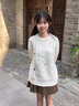 鳳蝶兒秋季針織衫女裝2025秋冬季新款日系可愛(ài)毛衣女學(xué)生針織外套上衣女 白色溫柔加厚針織衫 均碼 曬單實(shí)拍圖