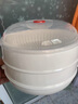 JCZS日本品質(zhì)微波爐加熱蒸籠食品級家用蒸屜飯盒容器專(zhuān)用盤(pán)蒸盒碗器 【圓形單層】微波爐專(zhuān)用 1層 曬單實(shí)拍圖