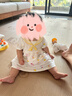 巴拉巴拉女童夏裝嬰兒短袖套裝寶寶背心兩件套甜美時(shí)尚萌 曬單實(shí)拍圖