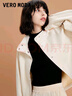 VEROMODA夾克休閑舒適長(cháng)袖寬松立領(lǐng)外套女美拉德穿搭33J9002 A00咖啡白色-A L 曬單實(shí)拍圖