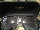 COACH蔻馳2024新品時尚個性太陽鏡女OHC8396輕奢太陽眼鏡防曬墨鏡 黑色 曬單實拍圖