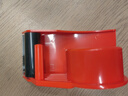 得力(deli)塑料封箱器 打包器膠帶底座 適用膠帶寬度60mm內膠帶切割機 不銹鋼鋒利刀頭 辦公用品 紅802 曬單實(shí)拍圖