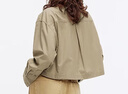森馬（Semir）長(cháng)袖襯衫女短款純棉衣服秋季oversize收腰襯衣小個(gè)子101524105010 曬單實(shí)拍圖