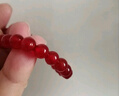 紅瑪瑙手串女男東海水晶玉髓玉石翡翠散珠手鐲馬本命年紅瑪瑙手鏈 【宮廷紅瑪瑙】素圈6mm款+證書(shū) 曬單實(shí)拍圖