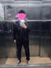 潮牌連帽衛(wèi)衣男兩件套秋冬季新款休閑運動加厚加絨長袖衛(wèi)衣套裝男 0713黑色 2XL 曬單實拍圖