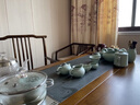 陶瓷功夫茶具整套高檔泡茶壺輕奢新款家用禮品汝窯冰裂整套送長(cháng)輩 汝窯【側把壺210ML】18頭套裝 曬單實(shí)拍圖