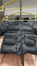 童泰（TONGTAI）寶寶羽絨服冬季衣服兒童中長(cháng)款連帽三防外套鴨絨上衣黑色90cm 曬單實(shí)拍圖
