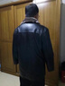 羅蒙（ROMON）冬季爸爸裝皮衣外套中年男士PU皮夾克男中老年加絨加厚男裝冬裝 E12皮毛一體黑色款 加絨 3XL/56(建議140-155斤) 曬單實(shí)拍圖