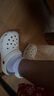 名創(chuàng)優(yōu)品（MINISO）洞洞鞋男女夏季外穿沙灘涼鞋防滑厚底踩屎感包頭涼拖鞋白色36-37 曬單實(shí)拍圖