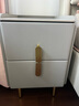 臥室床頭柜臥室2025新款小型家用收納柜超窄極窄邊創(chuàng  )意小床頭柜 淺灰色（普通款）雙抽 48cm高 30cm寬*40cm厚 曬單實(shí)拍圖