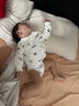 戴維貝拉（DAVE＆BELLA）滿(mǎn)月寶寶連體衣嬰幼兒保暖爬爬服牛奶絨小童衣服冬裝新款女寶睡衣 米白【現貨】 80cm （建議身高73-80cm） 曬單實(shí)拍圖