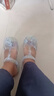 Veblen洞洞鞋女夏防滑厚底外穿拖鞋軟底韓版學(xué)生包頭涼鞋時(shí)尚透氣沙灘鞋 淺藍(lán)色 37 正碼正拍 曬單實(shí)拍圖