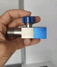 潛水艇（Submarine）F301 黃銅加厚三角閥八字閥 止水閥 陶瓷閥芯國標4分（藍色） 曬單實拍圖