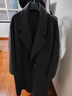 皮爾卡丹（pierre cardin）灰色雙面羊絨大衣女長(zhǎng)款2025年新款冬西裝領(lǐng)時(shí)尚休閑寬松毛呢外套 混灰色 S 曬單實(shí)拍圖