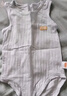 貝瑞加（Babyprints）嬰兒連體衣2件裝夏季寶寶包屁衣純棉無(wú)袖三角爬服涼快透氣 黃73 曬單實(shí)拍圖