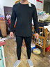 京東京造【云柔棉10A抑菌】新疆棉保暖內(nèi)衣男秋衣秋褲男套裝 黑色男 2XL 曬單實拍圖