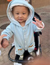 G.DUCKKIDS小黃鴨童裝嬰兒衣服春秋季新款新生兒連體衣寶寶龍爪連帽外出爬服 藍色 80碼7-11月(建議寶寶75-85cm) 曬單實拍圖