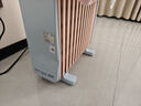 美的（Midea）油汀取暖器油丁電暖器家用電暖氣片電熱器暖氣加熱器臥室客廳大面積速熱安全防燙烘衣 【整屋升溫 取暖首選】HYW22KA 曬單實(shí)拍圖