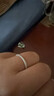 中國黃金（CHINA GOLD）滿(mǎn)天星情侶對戒女一對表白求婚戒指銀七夕情人節生日禮物女友男友 滿(mǎn)天星情侶對戒+中金玫瑰禮盒 曬單實(shí)拍圖