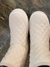 OLJ奢侈國際品牌雪地靴加絨加厚時(shí)尚百搭2025冬季新款通勤厚底棉鞋 米色 35 曬單實(shí)拍圖