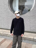 HLA海瀾之家長(cháng)袖T恤男大碼山不在高圓領(lǐng)打底衫男 曬單實(shí)拍圖