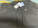 斐樂(lè )（FILA）女子長(cháng)款羽絨服冬季90%鵝絨長(cháng)袖保暖連帽運動(dòng)過(guò)膝開(kāi)衫外套上衣 深黑-BK 2XL 曬單實(shí)拍圖