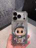 瑪爾扎 可愛(ài)拉布布鏡子支架適用蘋(píng)果17promax手機殼iphone17pro鏡頭全包16氣囊防摔15好看14輕奢高級 【太空銀+閃粉卡】補妝鏡支架*帶鏡頭膜*氣囊防摔 iPhone 17 曬單實(shí)拍圖