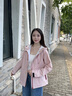 VVC沖鋒衣男女三合一防風(fēng)防水可拆卸抓絨內膽三防登山服保暖機能外套 月暈粉【三防科技-男女同款】（單沖）544 L 曬單實(shí)拍圖