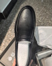 奧康（Aokang）官方春秋季流行商務(wù)休閑皮鞋男士舒適百搭一腳蹬鞋子男黑40碼 曬單實(shí)拍圖