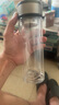 【?京東物流配送】高硼硅雙層玻璃杯大容量泡茶杯水杯子茶水分離 【雙層加厚】茶杯 350ml 1只 曬單實(shí)拍圖
