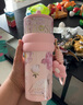 世大家明星同款保溫杯女士水杯送女朋友老婆七夕教師節(jié)禮物大容量吸管杯 曬單實拍圖