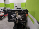星騎俠裂行pcx160摩托車尾箱uy125uu鋁合金尾箱巧格i電動車小牛n1后備箱 50L黑版花+內(nèi)襯+快拆碳鋼 曬單實拍圖