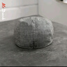 Mr DUCK手工鴨舌帽 100%亞麻復古前進(jìn)帽男士四季款 高檔品牌帽子輕盈透氣 千鳥(niǎo)中灰（100%亞麻）MS226176 M （適合55-57cm頭圍) 曬單實(shí)拍圖