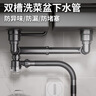 京米優(yōu)選【國家補貼15%】廚房洗菜盆雙下水道套裝水槽洗碗池水池下水管道 曬單實(shí)拍圖