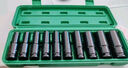 綠林（GREENER）電動(dòng)扳手套筒套裝六角加長(cháng)風(fēng)炮套筒頭套頭家用10件8-24mm套筒全套 曬單實(shí)拍圖