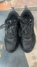 特步男子跑步鞋運動(dòng)鞋輕便減震防潑水革面跑鞋黑色 曬單實(shí)拍圖