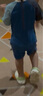lemonkid兒童泳衣分體夏男女童游泳衣寶寶連體防曬泳裝 清羽藍(lán)連體110 曬單實(shí)拍圖