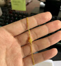 六福珠寶七夕情人節(jié)禮物 足金玲瓏轉(zhuǎn)運(yùn)珠雙層黃金手鏈 計(jì)價(jià) 約3.41克 曬單實(shí)拍圖
