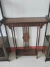 新中式竹玄關(guān)桌超窄玄關(guān)臺條案供桌條幾玄關(guān)桌子靠墻玄關(guān)柜端景臺 長(cháng)68胡桃色無(wú)抽款（20寬） 曬單實(shí)拍圖