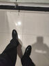 紅蜻蜓真皮男士高級感正裝皮鞋德比鞋婚鞋內增高男鞋 WTA7376 黑色39 曬單實(shí)拍圖