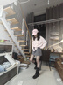 Calvin KleinJeans25春夏女士簡(jiǎn)約貼袋優(yōu)雅休閑ck金屬扣圓領(lǐng)長(cháng)袖襯衫44B948G UH9-珍珠粉 M 曬單實(shí)拍圖