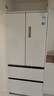 美的（Midea）M60系列520純平全嵌法式多門(mén)四開(kāi)門(mén)家用冰箱超薄雙系統循環(huán)大容量制冰BCD-520WUFPZM(E)白國家補貼 曬單實(shí)拍圖