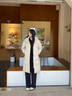 波司登25新款羽絨服女中長(zhǎng)款90絨寬松舒適通勤連帽保暖外套B250245116 暖沙米7A53 S 160/84A 體重約100-110斤 曬單實(shí)拍圖