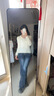 妙奕嘉針織女長(zhǎng)袖t恤polo領(lǐng)上衣2025秋冬新款毛衣內(nèi)搭針織打底衫可外穿 polo領(lǐng)抽繩長(zhǎng)袖針織衫【乳白色】 均碼 【建議80-130斤】 曬單實(shí)拍圖