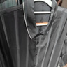 靜韻【涼感型】超柔軟冰絲肌理睡衣女款夏季情侶條紋家居服套裝男 曬單實(shí)拍圖