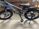 鳳凰山地自行車(chē)男女變速山地車(chē)碟剎青少年兒童自行車(chē)學(xué)生單車(chē) 星際 粉紫【單速+三刀輪】 22寸【適合130-170cm】 曬單實(shí)拍圖