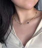 伊燦四葉草彩色鋯石項(xiàng)鏈女2025新款爆款鎖骨鏈輕奢小眾高級(jí)感頸鏈配飾 四葉草彩色鋯石項(xiàng)鏈 曬單實(shí)拍圖