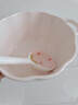 少女心草莓雙耳碗勺湯碗沙拉碗飯碗家用碗高顏值年輕人釉下彩餐具 隨機雙耳碗（1碗1勺） 曬單實(shí)拍圖