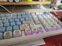 漫步貓H102機械鍵盤(pán)三模無(wú)線(xiàn)藍牙可愛(ài)主題個(gè)性女生辦公ipad電腦手機通用 漫步貓H102+MOA海綿寶寶 茶軸 三模版有線(xiàn)+無(wú)線(xiàn)2.4g+藍牙 曬單實(shí)拍圖